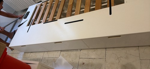 Letto singolo bianco in - 90,