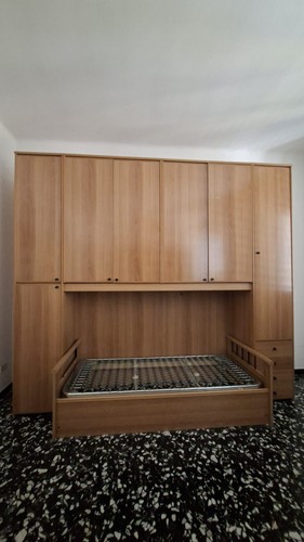 Letto legno marrone effetto - letto, in