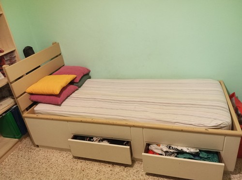 Letto singolo contenitore - , in