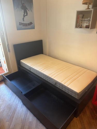 Letto singolo con - letto, materasso