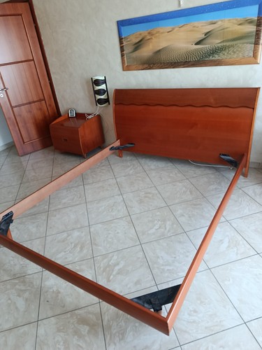 Letto matrimoniale usato legno - letto,