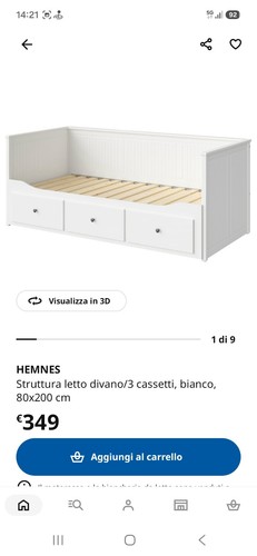 Ikea hemnes struttura letto - hemnes,